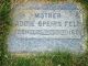 The Headstone of Addie (Speirs) Felt in the Salt Lake City Cemetery