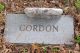 Headstone of James Gordon in the Gordon Cemetery