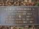 The Headstone of George Hallmark, Sr.