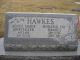 Headstone for Agnes Marie Mortensen and Horatio Fay Hawkes in the Logan City Cemetery