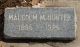 The Headstone of Malcolm MacDuff Hunter in the Salt Lake City Cemetery