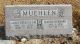 The Headstone of Harry Bernard and Agnes Rebecca (Jacobsen) Muehlen in the Logan City Cemetery