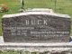 The Headstone of Clarence B. and Martha R. (Jacobsen) Buck in the Smithfield City Cemetery