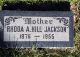 Headstone for Rhoda Althera Hill Jackson, 1876-1955