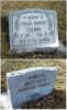 The Headstone of Louisa (Rowley) Guymon in the Huntington City Cemetery