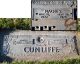 The Headstone of Naon Speirs Cunliffe in the Larkin Sunset Gardens Cemetery