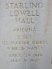 Headstone for Starling Lowell Hall