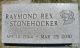 Headstone for Raymond Stonehocker