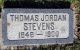 Headstone for Thomas Jordan Stevens Sr 1848-1900
