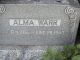 Headstone for Alma Warr
