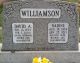 Headstone of David Arnold and Gloria Nadine (Files) Williamson