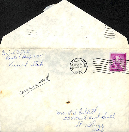 Letter from Donna to Ethelwynne