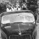 Beverly and Friends in a 1935 Ford Pickup