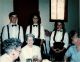 Ruth Wagner (seated in center) and friends