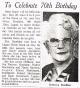 Agnes Rebecca Jacobsen 70th Birthday Party
