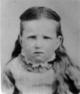 Dixie Leona Faucett Christensen as a Child: 1884