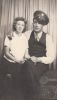 Bessie and Vivian Edwards during on of their visits while he was away for military training - 1941 or 1942