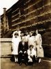 Back: Erso George, Girls: Madge George, Susan & Ida Mae Carven, ??, Ruth Wagner. Front: Adolph Wagner, ??
